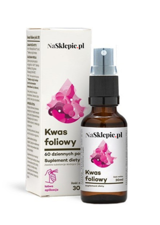 Kwas foliowy, Witamina B9, w aerozolu 30 ml